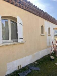 Pendant travaux d'une Villa à Ventabren