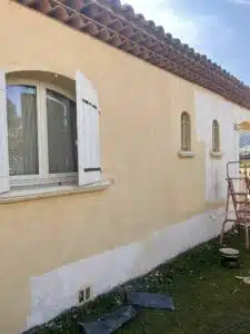 Pendant travaux d'une Villa à Ventabren