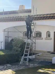 Pendant travaux d'une Villa à Ventabren